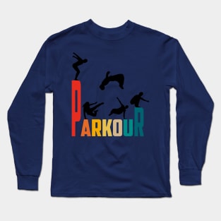 Parkour retro style Long Sleeve T-Shirt